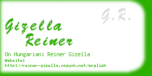 gizella reiner business card